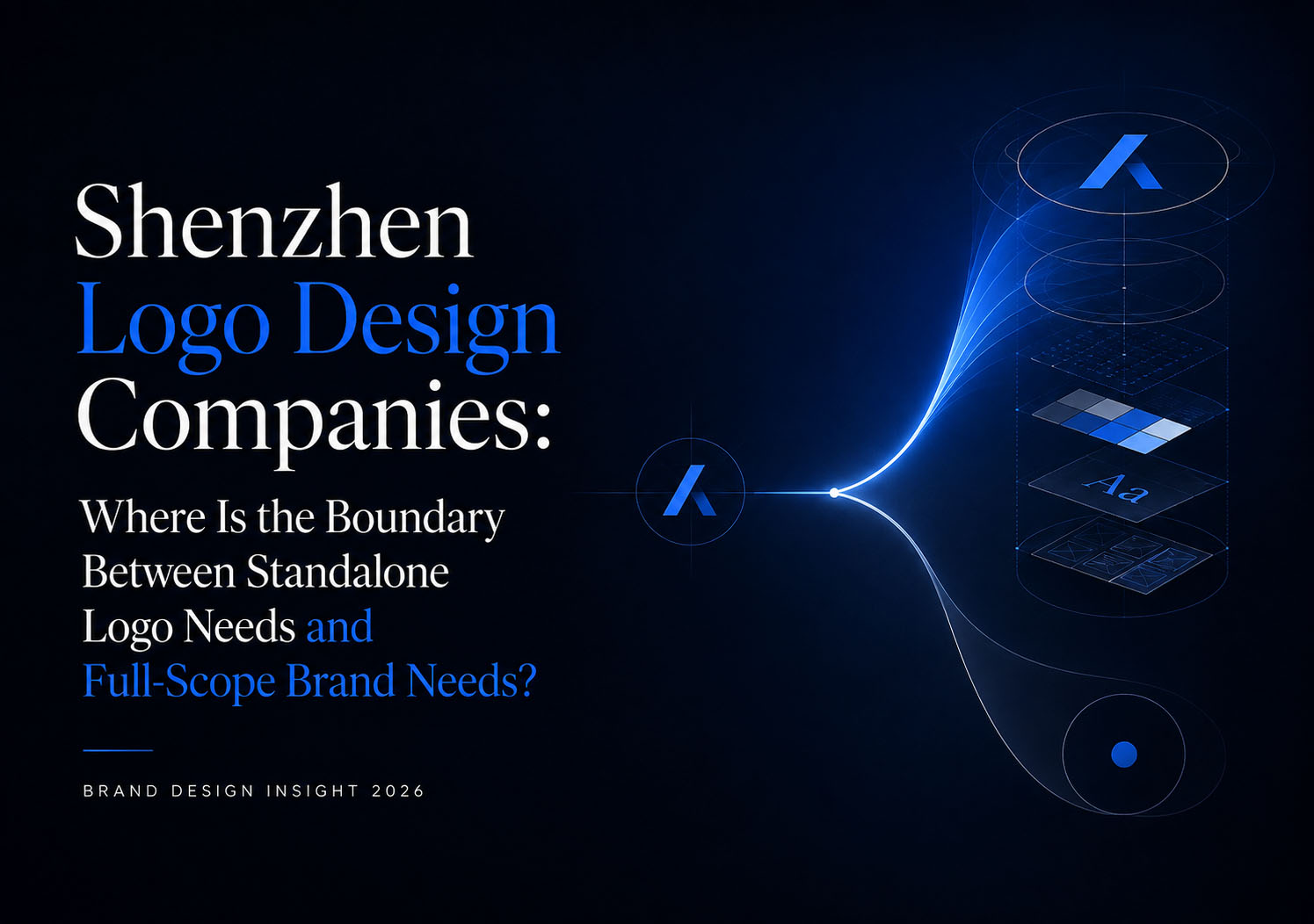 Logo Design Firms in Shenzhen: Where the Line Falls Between a Single Deliverable and a Brand System