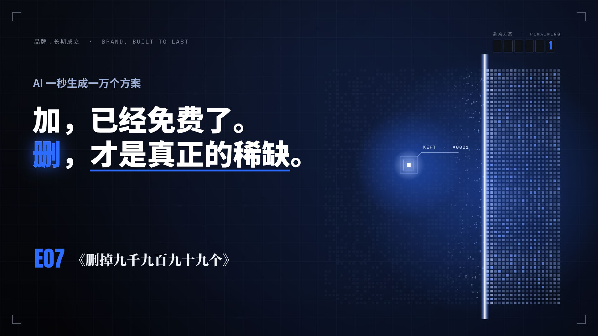 E07 | 你的品牌有十二个优势,为什么 AI 一个也说不出来?